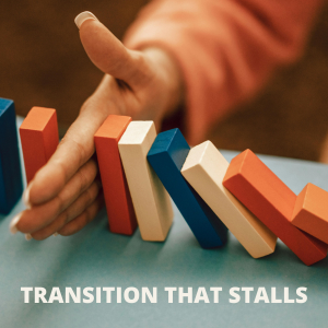 The transition that stalls